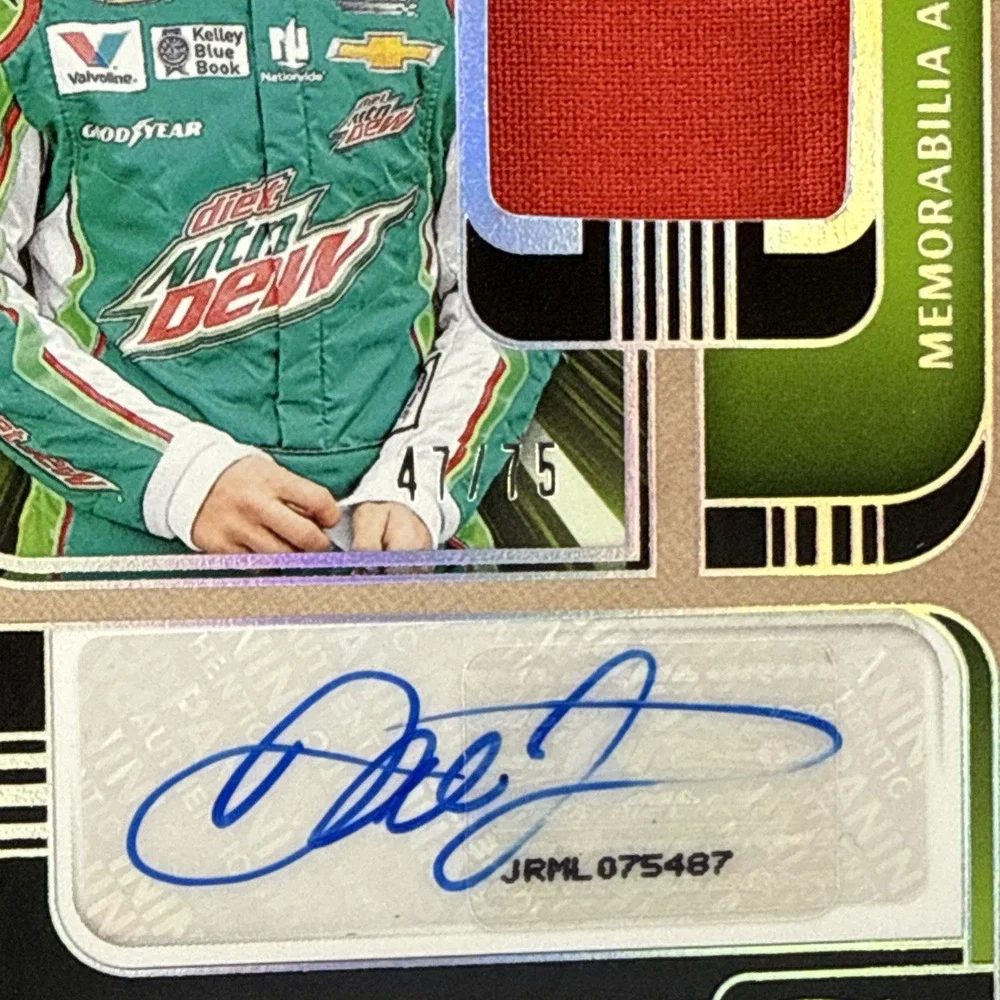 Dale Earnhardt Jr /75 Memorabilia Autographs 2025 Turn Four NASCAR AUTORacing
